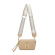 Beige Detachable Strap Box Bag