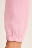 Pink Fleece Jogging Pockets Bottoms Plain Tracksuit
