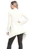 White Rib Waterfall Cardigan
