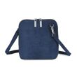 Soft Suede Effect Double Zip Crossbody Bag