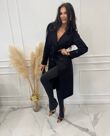 Elegant Suede Belted Trench Coat
