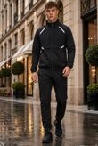 Grey Colour Block High Vis Slim Fit Hooded Jacket & Joggers