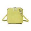Soft Suede Effect Double Zip Crossbody Bag