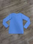 Sky Blue Basic Ribbed Top