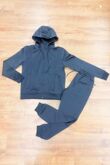 Navy Contrast Full-Zip Hooded Windbreaker Tracksuit