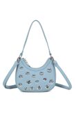 Multi Eyelets Design Shoulder Bag