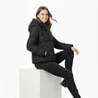 Black Short Insulated Hooded Puffer Coat