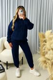 Navy Baggy Pullover Hooded Tracksuit