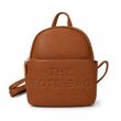  Front Pocket & Double Zip Pebbled Faux Leather Backpack Bag