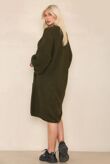 Longline Balloon Sleeve Knit Cardigan