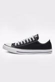 Black Canvas Light Weight Lace Up Flat Trainers