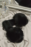 Job Lot Fluffy Faux Fur Slider Slippers