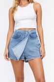 Blue Light Wash High Waisted Denim Skort