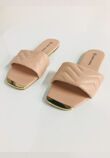 Dusty Pink Forty Flat Sliders