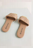 Dusty Pink Forty Flat Sliders