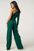 Emerald One Shoulder Long Sleeve Jumpsuit
