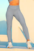 Grey Textured Scrunch Butt Gym Leggings