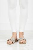 Gold Diamante Slider Sandals