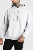 Grey Basic Fleece Pullover Hoodie