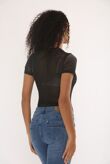 Black Diamante Bodysuit And Embellished Skirt Set