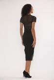 Black Diamante Bodysuit And Embellished Skirt Set