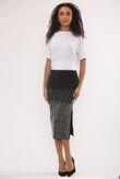 Black Diamante Bodysuit And Embellished Skirt Set