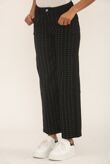 Black Wide Leg Studded Stripe Jeans