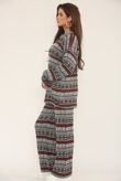 Long Sleeve Nordic Pattern Cozy Knitted Set