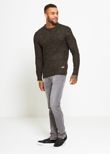 Khaki Thick Fish Knit Jumper 