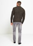 Khaki Thick Fish Knit Jumper 