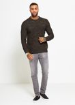 Khaki Thick Fish Knit Jumper 