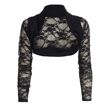 Lace Mesh Cropped Shrug