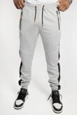 Grey And Black Striped Jogger 