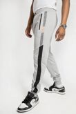 Grey And Black Striped Jogger 