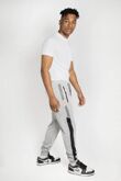 Grey And Black Striped Jogger 
