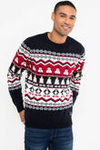 Navy HO HO Festive Christmas Jumper