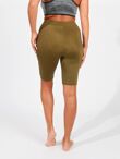 Plus Size Khaki Slinky Cycling Shorts