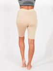 Plus Size Beige Slinky Cycling Shorts