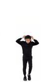 Kids Boys Plain Fleece Pullover Hooded Tracksuit