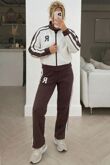 Wine R Label Striped Lounge Tracksuit Set