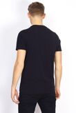 White Chest Pocket Ribbed Crew Neck T-Shirt