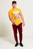 Wine Side Stripe Jogging Bottom 