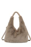 Fluffy Large Hobo Bag