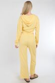 Yellow Corset Fit Hoodie With Straight Leg Trouser