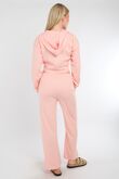 Pink Corset Fit Hoodie With Straight Leg Trouser