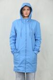 Blue Waterproof Hooded Raincoat Jacket