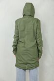 Olive Waterproof Hooded Raincoat Jacket