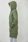 Olive Waterproof Hooded Raincoat Jacket