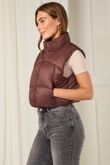 Wine Lightweight Quilted Zip-Up Gilet