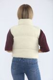 Ivory Lightweight Quilted Zip-Up Gilet